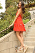 Red Polka Dot Halter Dress